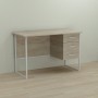Письменный стол Ferrum-decor Гарри 75x140x70 белый ДСП Дуб Сонома 16мм (FRD-101012)
