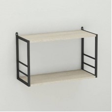 Книжкова полиця універсальна Ferrum-decor Стім 1 38x63x26 чорний ДСП Дуб Сонома 16мм (FRD-104088)