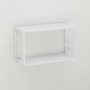 Книжкова полиця універсальна Ferrum-decor Стім 1 38x63x26 білий ДСП Біле 16мм (FRD-104091)