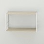 Книжная полка универсальная Ferrum-decor Стим 1 38x63x26 белый ДСП Дуб Сонома 16мм (FRD-104094)