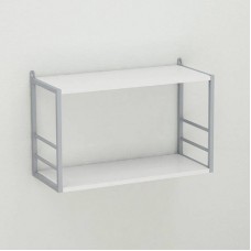 Книжкова полиця універсальна Ferrum-decor Стим 1 38x63x26 сірий ДСП Біле 16мм (FRD-104097)