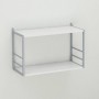 Книжная полка универсальная Ferrum-decor Стим 1 38x63x26 серый ДСП Белое 16мм (FRD-104097)