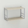 Книжкова полиця універсальна Ferrum-decor Стім 1 38x63x26 сірий ДСП Дуб Сонома 16мм (FRD-104100)