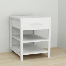 Тумба універсальна Ferrum-decor Вів'єн 1/2 50x41x40 білий ДСП Біле 16мм (FRD-104127)