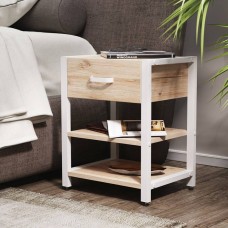 Тумба універсальна Ferrum-decor Вів'єн 1/2 50x41x40 білий ДСП Дуб Сан-Марино 16мм (FRD-104128)