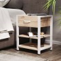 Тумба універсальна Ferrum-decor Вів'єн 1/2 50x41x40 білий ДСП Дуб Сан-Марино 16мм (FRD-104128)