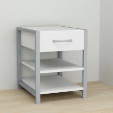 Тумба універсальна Ferrum-decor Вів'єн 1/2 50x41x40 сірий ДСП Біле 16мм (FRD-104133)