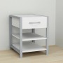 Тумба универсальная Ferrum-decor Вивьен 1/2 50x41x40 серый ДСП Белое 16мм (FRD-104133)