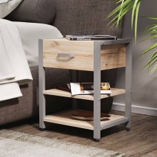 Тумба універсальна Ferrum-decor Вів'єн 1/2 50x41x40 сірий ДСП Дуб Сан-Марино 16мм (FRD-104134)