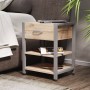 Тумба универсальная Ferrum-decor Вивьен 1/2 50x41x40 серый ДСП Дуб Сан-Марино 16мм (FRD-104134)
