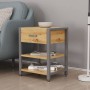 Тумба универсальная Ferrum-decor Вивьен 1/2 50x41x40 серый ДСП Дуб Артизан 16мм (FRD-104135)