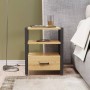 Тумба универсальная Ferrum-decor Вивьен 1/1 50x41x40 черный ДСП Дуб Артизан 16мм (FRD-104141)