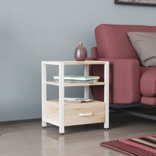 Тумба універсальна Ferrum-decor Вів'єн 1/1 50x41x40 білий ДСП Дуб Сан-Марино 16мм (FRD-104146)