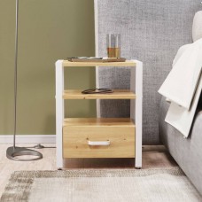 Тумба універсальна Ferrum-decor Вів'єн 1/1 50x41x40 білий ДСП Дуб Артизан 16мм (FRD-104147)