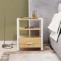 Тумба універсальна Ferrum-decor Вів'єн 1/1 50x41x40 білий ДСП Дуб Артизан 16мм (FRD-104147)