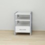 Тумба универсальная Ferrum-decor Вивьен 1/1 50x41x40 серый ДСП Белое 16мм (FRD-104151)
