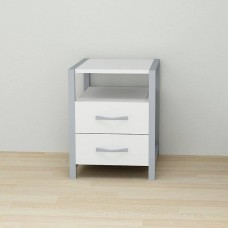 Тумба універсальна Ferrum-decor Вів'єн 2/2 50x41x40 сірий ДСП Біле 16мм (FRD-104166)