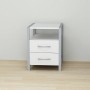 Тумба универсальная Ferrum-decor Вивьен 2/2 50x41x40 серый ДСП Белое 16мм (FRD-104166)