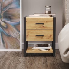 Тумба універсальна Ferrum-decor Вів'єн 2/1 50x41x40 чорний ДСП Дуб Сан-Марино 16мм (FRD-104172)