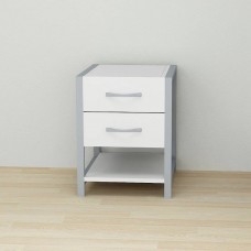 Тумба універсальна Ferrum-decor Вів'єн 2/1 50x41x40 сірий ДСП Біле 16мм (FRD-104181)