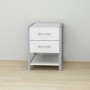 Тумба універсальна Ferrum-decor Вів'єн 2/1 50x41x40 сірий ДСП Біле 16мм (FRD-104181)