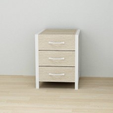 Тумба універсальна Ferrum-decor Вів'єн 3 50x41x40 білий ДСП Дуб Сонома 16мм (FRD-104193)