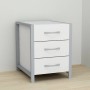 Тумба універсальна Ferrum-decor Вів'єн 3 50x41x40 сірий ДСП Біле 16мм (FRD-104196)