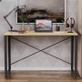 Письменный стол Ferrum-decor Серии Конект 75x120x600 черный ДСП Дуб Артизан 16мм (FRD-104203)