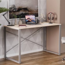 Письмовий стіл Ferrum-decor Серії Конект 75x120x600 сірий ДСП Дуб Сан-Марино 16мм (FRD-104214)