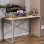 Письменный стол Ferrum-decor Серии Конект 75x120x600 серый ДСП Дуб Артизан 16мм (FRD-104215)