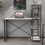 Письменный стол Ferrum-decor Серии Конект c этажеркой 75x120x600 черный ДСП Белое 16мм (FRD-104219)