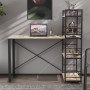 Письменный стол Ferrum-decor Серии Конект c этажеркой 75x120x60 черный ДСП Дуб Сан-Марино 16мм (FRD-104220)