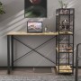 Письменный стол Ferrum-decor Серии Конект c этажеркой 75x120x60 черный ДСП Дуб Артизан 16мм (FRD-104221)