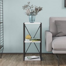 Этажерка 3/34 Ferrum-decor Серии Конект 73x34x28 черный ДСП Белое 16мм (FRD-104289)