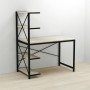Компьютерный стол Ferrum-decor Джек 75x140x60 Черный ДСП Сонома (FRD-104403)
