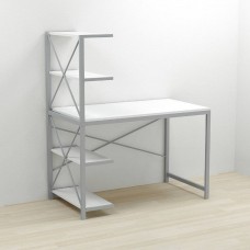 Компьютерный стол Ferrum-decor Джек 75x140x60 Серый ДСП Белое (FRD-104414)