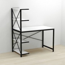 Компьютерный стол Ferrum-decor Джек 75x140x60 Черный ДСП Белое (FRD-104400)