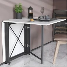 Стіл-книга трансформер Оріон 2 Ferrum-decor 750x1520x730 Чорний метал ДСП Біле 16 мм (FRD-104583)
