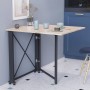 Стіл-книжка трансформер Оріон 1 Ferrum-decor 750x810x730 Чорний метал ДСП Дуб Сан-Марино 16 мм (FRD-104598)