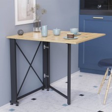Стіл-книга трансформер Оріон 1 Ferrum-decor 750x810x730 Чорний метал ДСП Дуб Артизан 16 мм (FRD-104602)