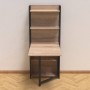 Стол книжка с этажеркой Практик 2 Ferrum-decor 1555x640x990 Черный металл ДСП Дуб Сонома 16 мм (FRD-104628)