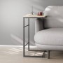 Столик приставний Террі Ferrum-decor 650x440x330 Чорний метал ДСП Дуб Сан-Марино 16 мм (FRD-104649)