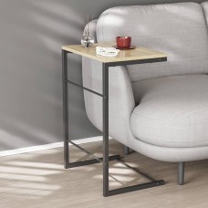 Столик приставний Террі Ferrum-decor 650x440x330 Чорний метал ДСП Дуб Сонома 16 мм (FRD-104651)