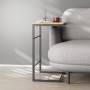 Столик приставний Террі Ferrum-decor 650x440x330 Чорний метал ДСП Дуб Артизан 16 мм (FRD-104653)