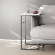 Столик приставний Террі Ferrum-decor 650x440x330 Чорний метал ДСП Бетон 16 мм (FRD-104654)