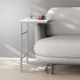 Столик приставной Терри Ferrum-decor 650x440x330 Серый металл ДСП Белое 16 мм (FRD-104662)