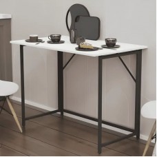 Стол раскладной Морис Ferrum-decor 750x1000x600 Черный металл ДСП Белое 16 мм (FRD-104669)