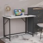 Стол раскладной Морис Ferrum-decor 750x1000x600 Черный металл ДСП Белое 16 мм (FRD-104669)