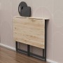 Стол раскладной Морис Ferrum-decor 750x1000x600 Черный металл ДСП Дуб Сан-Марино 16 мм (FRD-104670)