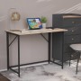 Стол раскладной Морис Ferrum-decor 750x1000x600 Черный металл ДСП Дуб Сан-Марино 16 мм (FRD-104670)